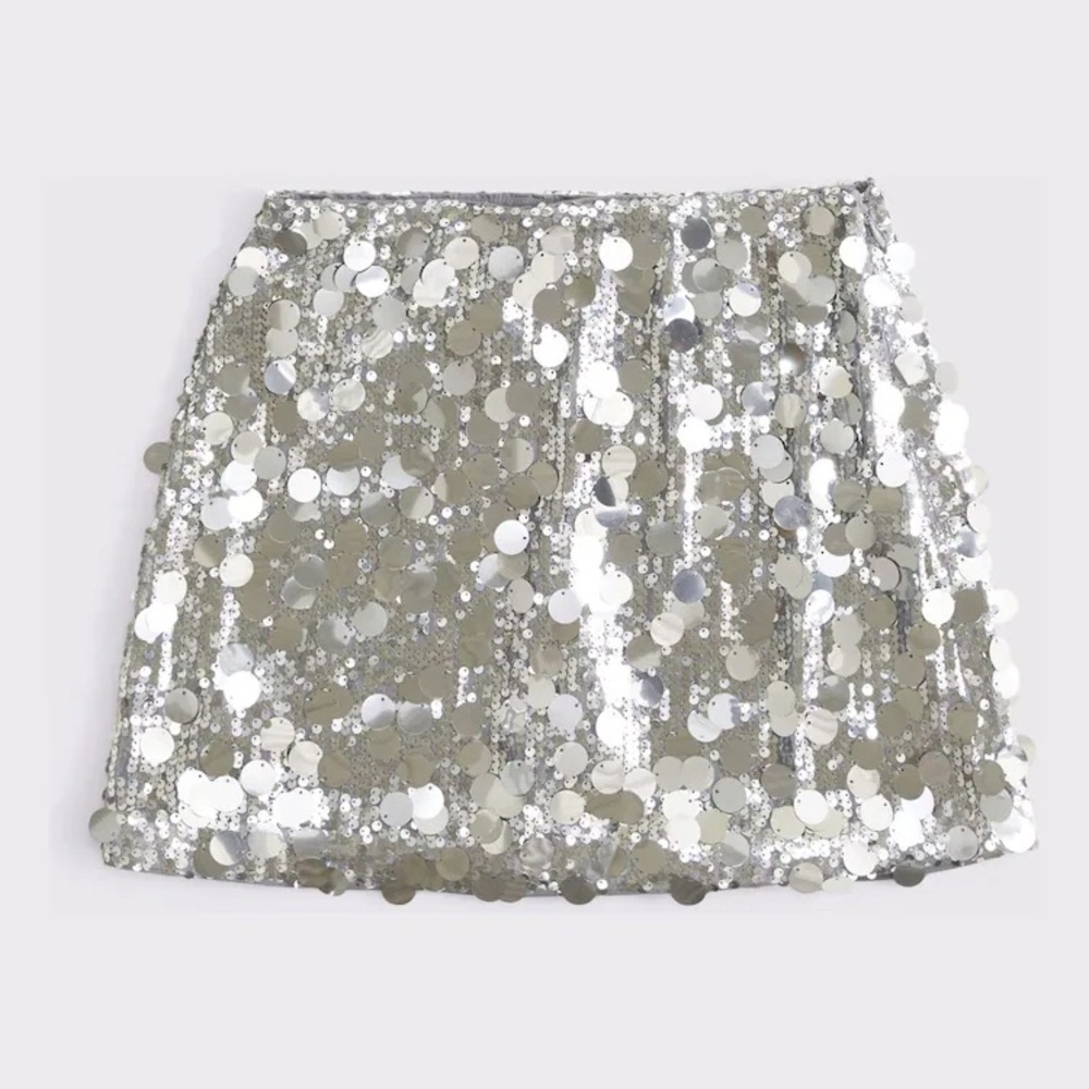 Abercrombie sequin mini skort NWT!